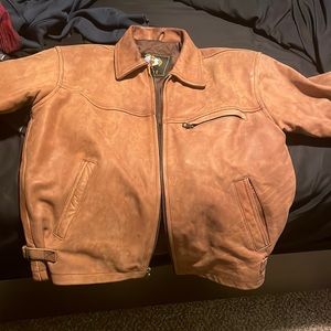 New world fashion heavy leather jacket
